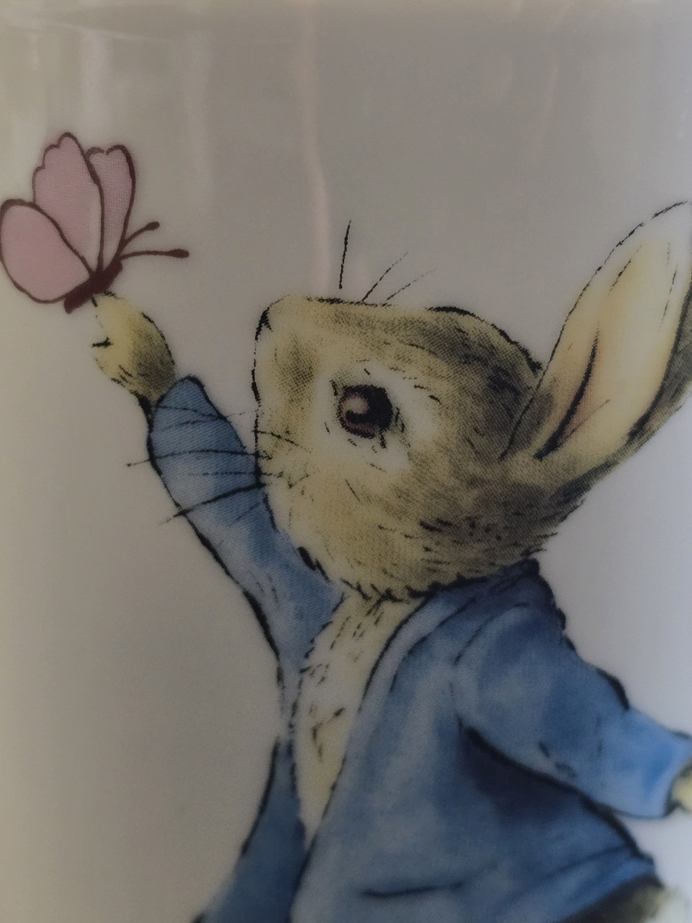 Peter Rabbit White Ceramic Mug with Blue Jacket Illustration - Picture 7 of 13